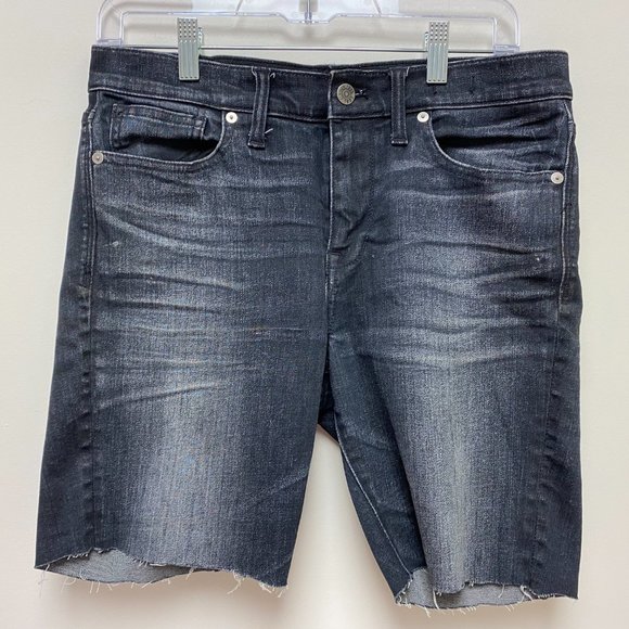 Madewell High Riser Skinny Cut Off Jean Shorts - Picture 3 of 9